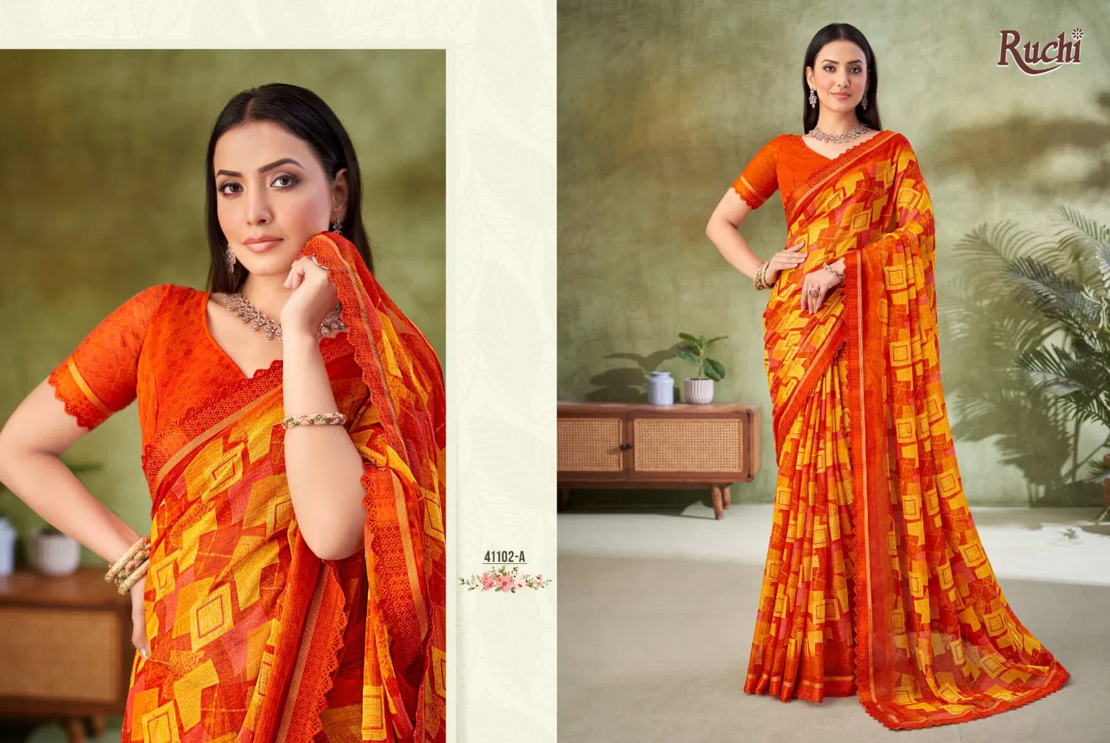 Savera Vol 11 By Ruchi Chiffon Daily Wear Saree Wholesale Shop In Surat